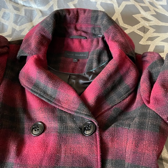 Steve Madden black & red women’s coat - Picture 14 of 16